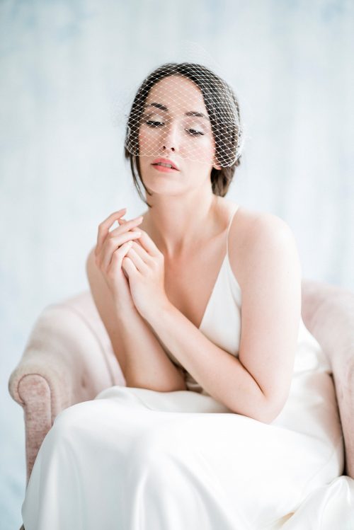 Oralia Lace Birdcage Veil